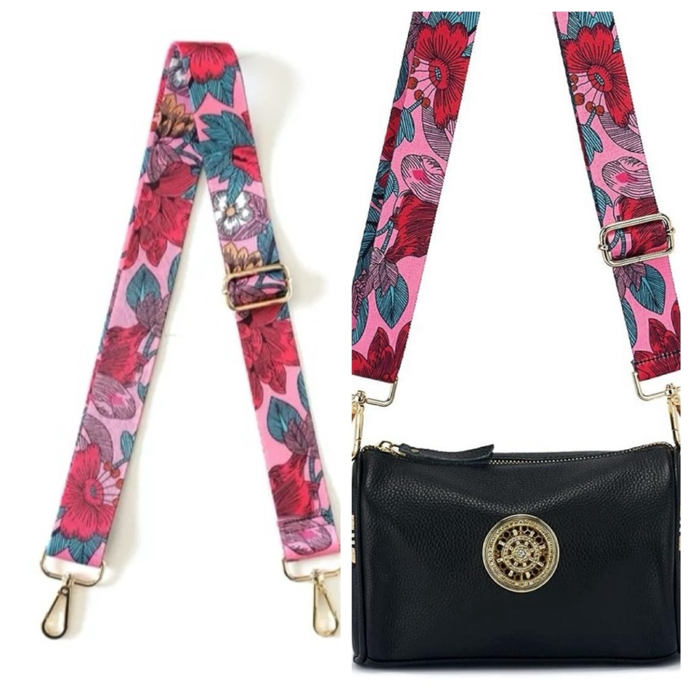 Wide Adjustable Hand Bag Strap Floral Criwwbidy Purse Replacement